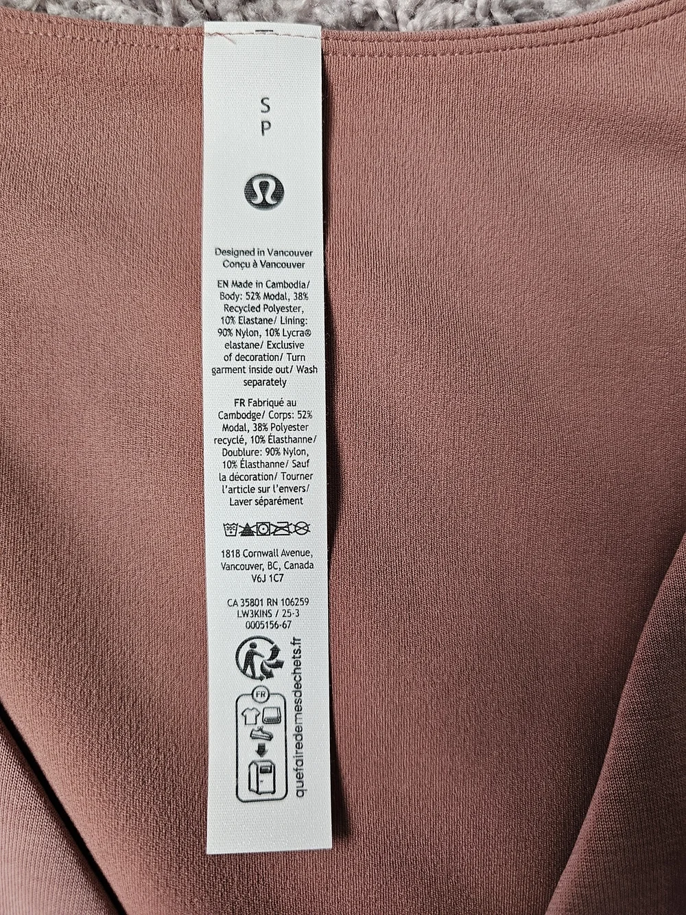 Lululemon Softstreme Wrap Front Top In Red Clay Size Small